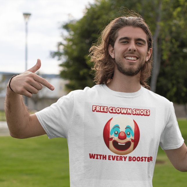 CAMISETA CAMADAS-T DE CALÇADOS NÃO VAX (Criador carregado)