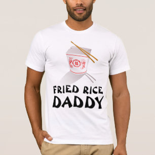 CAMISETA CAMADAS-T DO PAI DE PAI DE ARROZ FRIADO