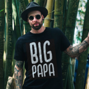 CAMISETA CAMADAS T ESTILISTAS DO PAI DE GRANDE PAPA EM PRET