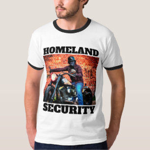 CAMISETA CAMADAS-T MOTORICLAISTA DE SEGURANÇA HOMELAND