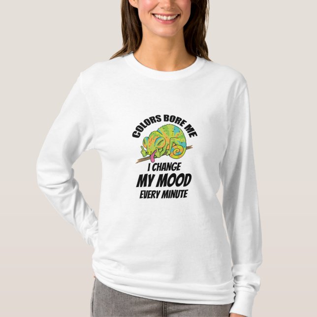 Camiseta Camaleão - As Cores São Enfadonhas (Frente)