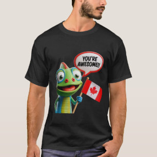 Camiseta Camaleão canadense você é incrível