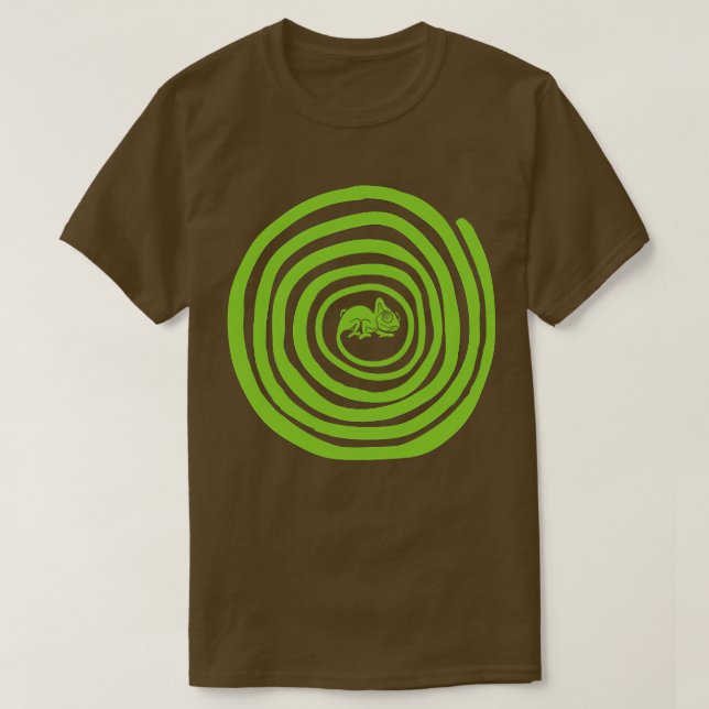 Camiseta Camaleão verde (Frente do Design)