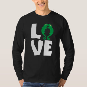 Camiseta Camaleões Amam Répteis Lagarto Geckos Camaleão  