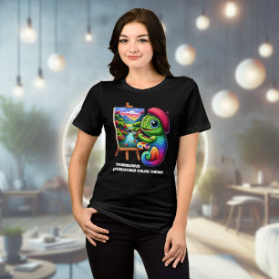 Camiseta Camaleões Entendam Teoria das Cores
