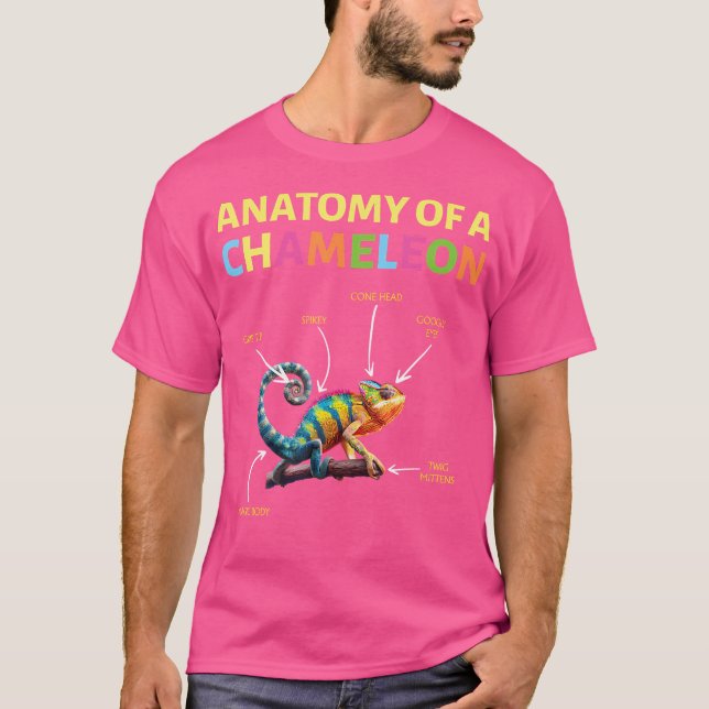 Camiseta Camaleões Lizards Lizard Répteis Anatomia De Ch (Frente)