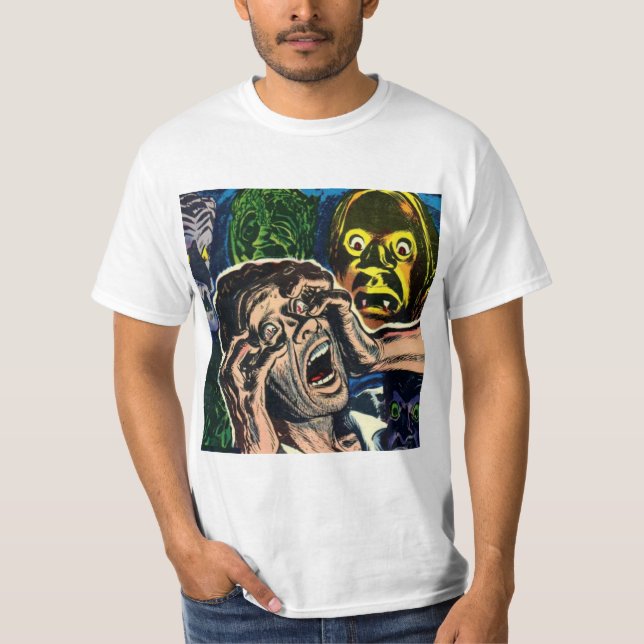 Camiseta Câmara da arte clássica da banda desenhada dos (Frente)