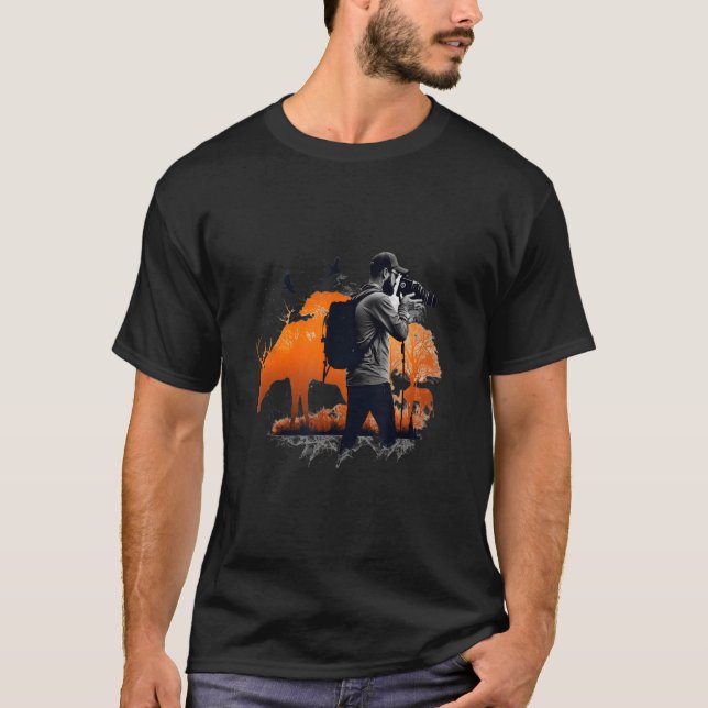 Camiseta Câmara Fotógrafa Artsy com Várias Cores 2 (Frente)