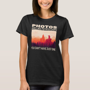 Camiseta câmara fotográfica para fotógrafos e fotografadore