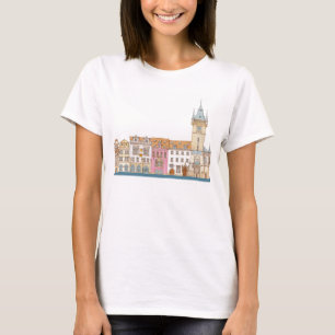 Camiseta Câmara municipal velha. Praga Checo