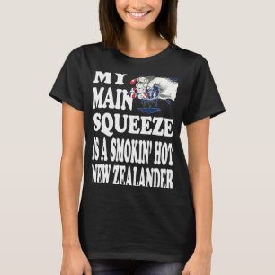 Camiseta Camarada de Esposa Namorada da Cultura Nova Zelând