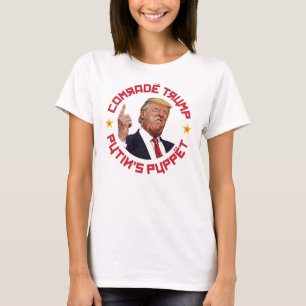 Camiseta Camarada Trump: Ilustração soviética de Putin