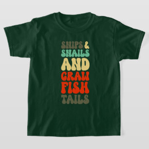 Camiseta Camaradas Cajun Feitas De Snils Caracóis Rastanhõe