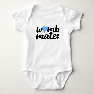 Camiseta Camaradas de Mão Azul Gêmeos do Coração Azul