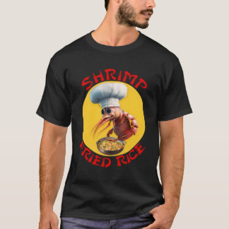 Camiseta Camarão Arroz Frito Chinês Marisco