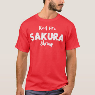 Camiseta Camarão-Camarão-Camarão-Sakura-Fogo-Vermelho - Dit