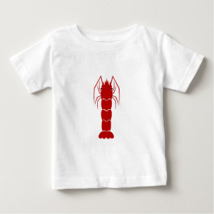 Camiseta Camarão/camarão vermelhos dos desenhos animados