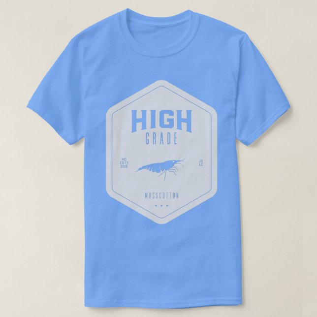 Camiseta Camarão de alta qualidade (Frente do Design)