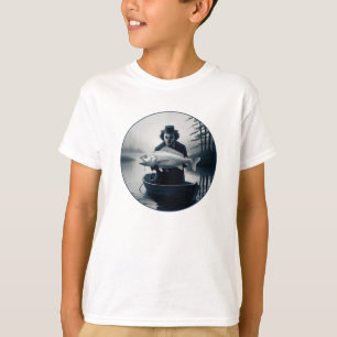 Camiseta Camarão-Dia de as Bruxas engraçado de Pesca do Pes