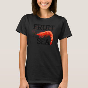 Camiseta Camarão Fruto Do Mar Mulheres Camarão Amante Da C