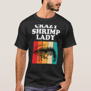 Camiseta Camarão Louco Senhora Camarão Lagosta Lagosta Mari