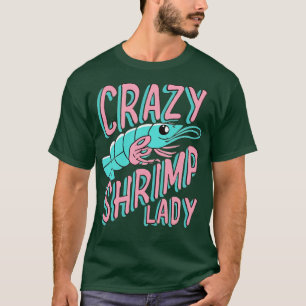 Camiseta Camarão Louco Senhora Chef Culinária Comida Frutos