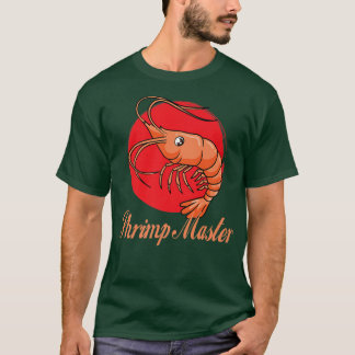 Camiseta Camarão Mestre Comendo Frutos Do Mar PrawnsT-Shirt
