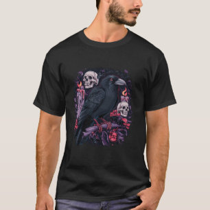 Camiseta Camarão-preto-corvo-do-mato-do-pássaro