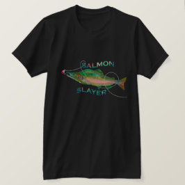 Camiseta Camarão-T do Pescador do Salmão