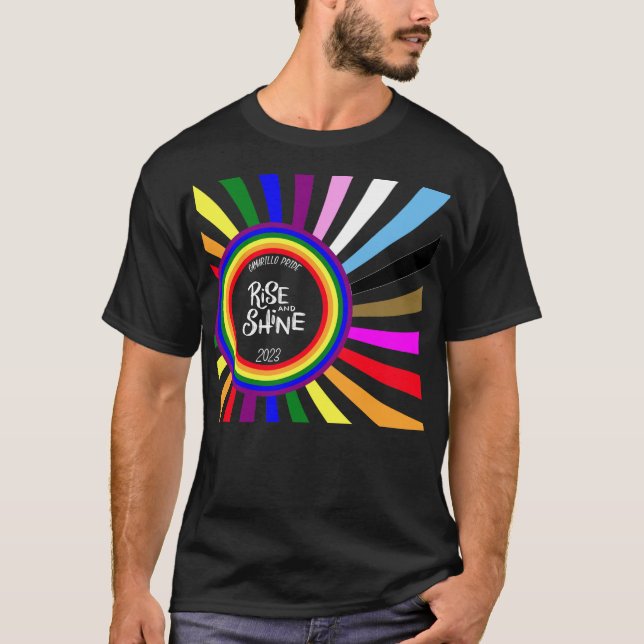 Camiseta Camarillo Pride 2023 Escuro (Frente)