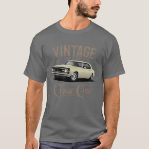Camiseta Camaro Clássico Amarelo Antigo Carro clássico engr