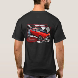 Camiseta Camaro com a bandeira colocada no fundo