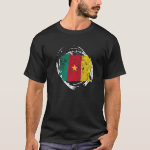 Camiseta Camarões Bandeira Camaronesa Orgulhosa Bandeira do