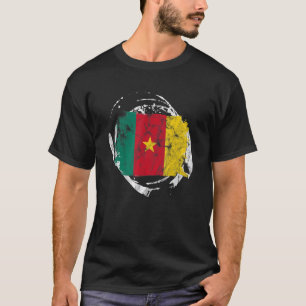 Camiseta Camarões Bandeira Camaronesa Orgulhosa Bandeira do