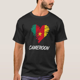 Camiseta Camarões Bandeira Camaronesa Orgulhosa Bandeira do