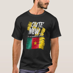 Camiseta Camarões Bandeira Camaronesa Orgulhosa Corta Agora