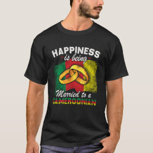 Camiseta Camarões Casamento Camarões Casados Bandeira Casad