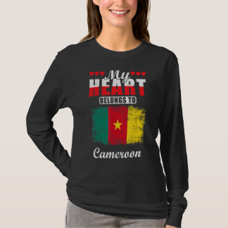 Camiseta Camarões Country Love My Heart Pertence A Camarões