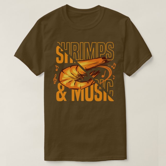 Camiseta Camarões e músicos (Frente do Design)
