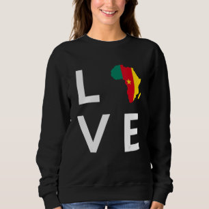 Camiseta Camarões Flag Love Africa Continente Silhouette Ca