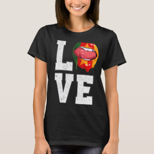 Camiseta Camarões Flag Soccer Fan Love Camarões