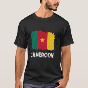 Camiseta Camarões Flag Vintage Cameroonian Roots Cameroonia