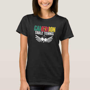 Camiseta Camarões Mesa de apoio à Tênis Camarões Ping P