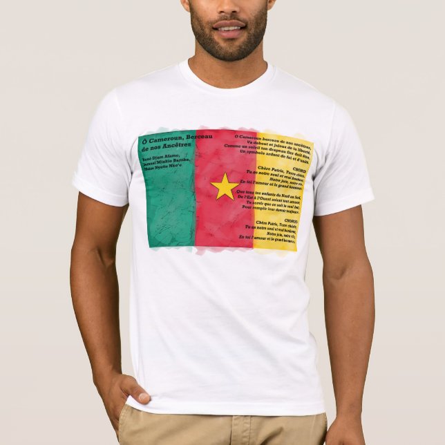 Camiseta Camarões - O Camarões, Berço dos Nossos Pais (Frente)