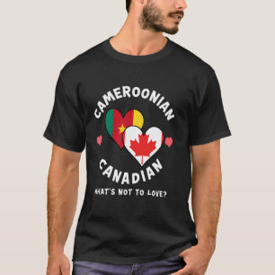 Camiseta Camaronês Canadense O Que Não Amar Coração Bandeir