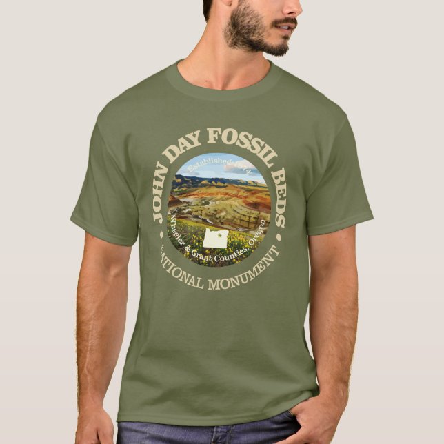 Camiseta Camas Fósseis John Day (NM) (Frente)