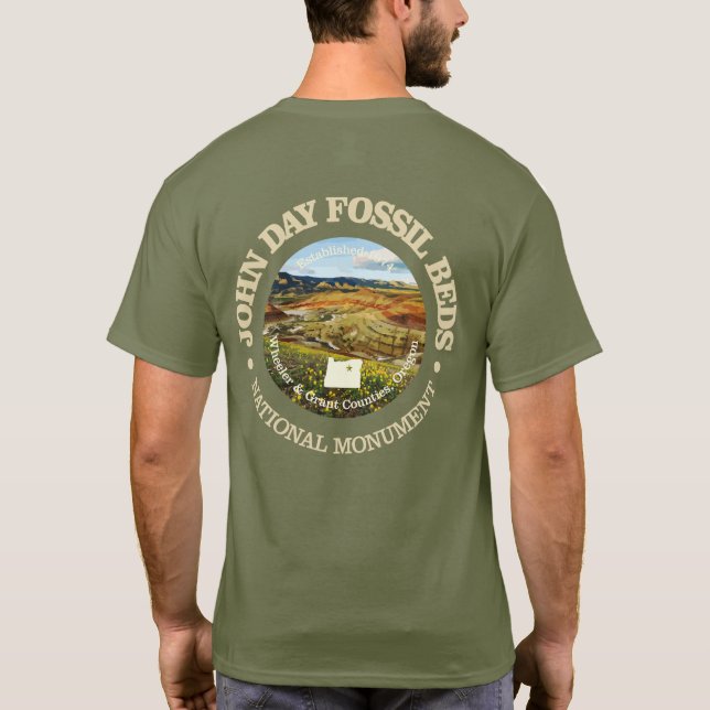 Camiseta Camas Fósseis John Day (NM) (Verso)