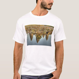 Camiseta Camboja, Angkor Wat. Reflexo do templo