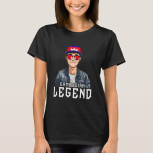 Camiseta Camboja: Bandeira do Camboja Alma Legenda Uniforme
