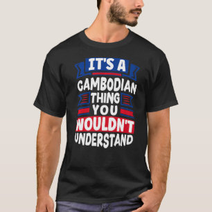 Camiseta Camboja: Camboja: Bandeira do Camboja